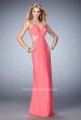 Picture of: Long Prom Gown with Open Back and Stud Detail in Pink, Style: 22729, Detail Picture 1