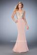 Picture of: Long Jersey Gown with Beading and Mermaid Skirt in Pink, Style: 22767, Main Picture