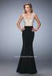Picture of: Long Jersey Gown with Beading and Mermaid Skirt in Black, Style: 22767, Detail Picture 1