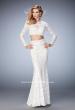 Picture of: Two Piece Lace Dress with Sheer Detail and Train in White, Style: 22871, Detail Picture 1