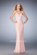 Picture of: Lace Prom Dress with Scattered Rhinestones in Pink, Style: 22878, Main Picture