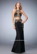 Picture of: Fully Embellished Two Piece Dress with Sheer Back in Black, Style: 22898, Detail Picture 1