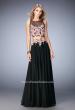 Picture of: Two Piece Prom Gown with Sheer Neckline and Back in Black, Style: 22936, Main Picture