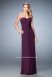 Picture of: Evening Gown with Pleated Bodice and Shawl in Purple, Style: 23023, Detail Picture 3