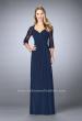 Picture of: Jersey Gown with Knot Detail and Lace Sleeves, Style: 23244, Main Picture