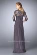 Picture of: Jersey Gown with Knot Detail and Lace Sleeves, Style: 23244, Back Picture