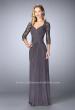 Picture of: Jersey Gown with Knot Detail and Lace Sleeves, Style: 23244, Detail Picture 1