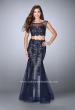 Picture of: Lace Two Piece Dress with Scallops and Mermaid Skirt in Blue, Style: 23461, Main Picture