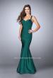 Picture of: Fitted Jersey Dress with Sweetheart Neckline and Beading in Green, Style: 23625, Detail Picture 2