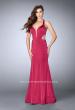 Picture of: Long Mermaid Dress with Beaded Strappy Back in Pink, Style: 23755, Main Picture