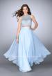 Picture of: Two Piece Prom Dress with A-line Skirt and Lace in Blue, Style: 23775, Main Picture