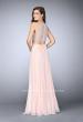 Picture of: Two Piece Prom Dress with A-line Skirt and Lace in Pink, Style: 23775, Back Picture