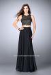 Picture of: Two Piece Prom Dress with A-line Skirt and Lace in Black, Style: 23775, Detail Picture 2