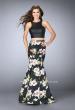 Picture of: Two Piece Mermaid Dress with Vegan Leather Top in Print, Style: 23863, Main Picture