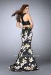 Picture of: Two Piece Mermaid Dress with Vegan Leather Top in Print, Style: 23863, Back Picture