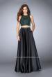 Picture of: Beaded Two Piece Dress with Full Satin Skirt in Black., Style: 23883, Main Picture