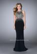 Picture of: Beaded Jersey Dress with Sheer Sweetheart Neckline in Black, Style: 23896, Detail Picture 3