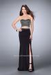 Picture of: Two Piece Prom dress with a Pearls and Stones in Black, Style: 23899, Detail Picture 1