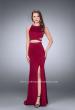 Picture of: Long Two Piece dress with Beading and Side Slit in Pink, Style: 23905, Detail Picture 1