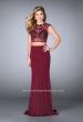 Picture of: Long Two Piece Prom Dress with cap sleeves in Red, Style: 23910, Detail Picture 1