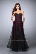 Picture of: Tulle A-line Dress with Beaded Lace Bodice in Red, Style: 23920, Main Picture