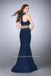 Picture of: Prom Dress with High Collar and Mermaid Skirt in Blue, Style: 23932, Back Picture
