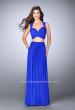 Picture of: Two Piece Prom Dress with Pockets and Strappy Back in Blue, Style: 23940, Main Picture