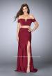 Picture of: Two Piece Off the Shoulder Prom Dress with Slit in Red, Style: 23963, Main Picture