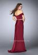 Picture of: Two Piece Off the Shoulder Prom Dress with Slit in Red, Style: 23963, Back Picture