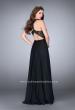 Picture of: Long High Collar A-line Prom Dress with Pockets in Black, Style: 23975, Back Picture