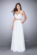 Picture of: Two Piece A-line Chiffon Dress with Sweetheart Neckline in White, Style: 23979, Detail Picture 1