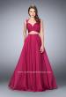 Picture of: Two Piece A-line Chiffon Dress with Sweetheart Neckline in Pink, Style: 23979, Detail Picture 2