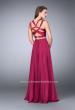 Picture of: Two Piece A-line Chiffon Dress with Sweetheart Neckline in Pink, Style: 23979, Detail Picture 3