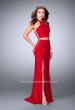 Picture of: Two Piece Dress with Lace Up Sides and Racer Back in Red, Style: 23984, Main Picture