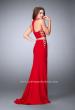 Picture of: Two Piece Dress with Lace Up Sides and Racer Back in Red, Style: 23984, Back Picture