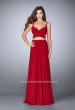 Picture of: Two Piece Jersey Dress with Cut Outs and Open Back in Red, Style: 23986, Detail Picture 1