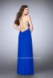 Picture of: Net Jersey Dress with Beaded Sweetheart Neckline in Blue, Style: 23988, Detail Picture 3