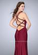 Picture of: High Beaded Neck Prom Dress with Strappy Back in Red, Style: 23993, Main Picture