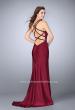 Picture of: High Beaded Neck Prom Dress with Strappy Back in Red, Style: 23993, Detail Picture 1