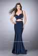 Picture of: Two Piece Jersey Dress with Beaded Strappy Back in Blue, Style: 24000, Main Picture
