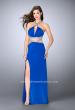 Picture of: Beaded Jersey Prom Dress with a Deep V Keyhole in Blue, Style: 24003, Main Picture