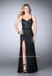 Picture of: Floral Fitted Lace Dress with a Sweetheart Neckline in Black, Style: 24005, Detail Picture 2