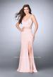 Picture of: Two Piece Jersey Dress with Unique Strappy Back in Pink, Style: 24030, Back Picture