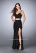 Picture of: Two Piece Jersey Dress with Unique Strappy Back in Black, Style: 24030, Detail Picture 1