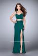 Picture of: Two Piece Jersey Dress with Unique Strappy Back in Green, Style: 24030, Detail Picture 3