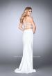 Picture of: Two Piece Jersey Dress with Unique Strappy Back in White, Style: 24030, Detail Picture 6