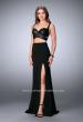 Picture of: Two Piece Dress with Vegan Leather Top and Cut Outs in Black, Style: 24036, Detail Picture 1