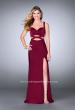 Picture of: Fitted Jersey Dress with Cut Outs a Beaded Back in Red, Style: 24048, Detail Picture 2