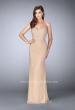 Picture of: Long Beaded Prom Dress with Sweetheart Neckline in Nude, Style: 24062, Detail Picture 1