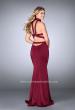 Picture of: Beaded Collar Long Prom Dress with Cut Outs in Red, Style: 24119, Detail Picture 3